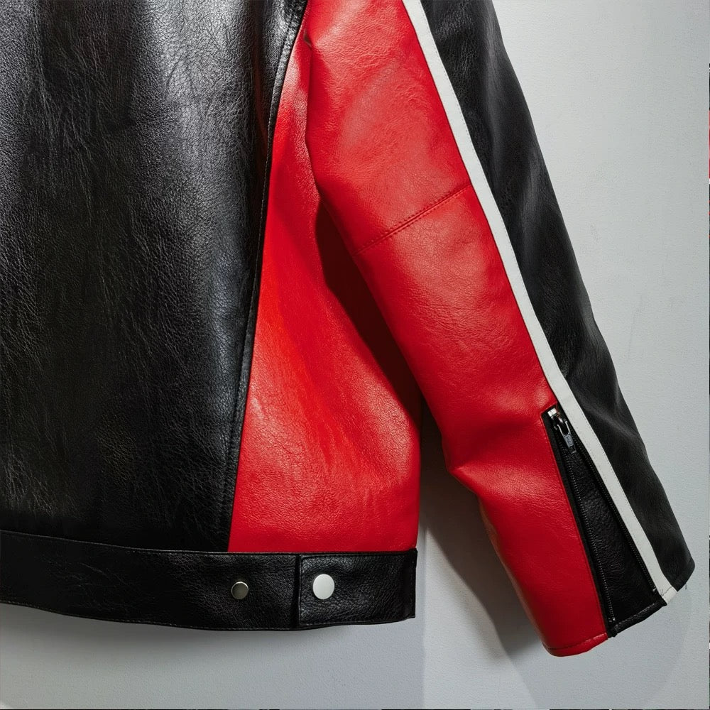 FERRARI - Racing Olympus Red Leather Jacket ©